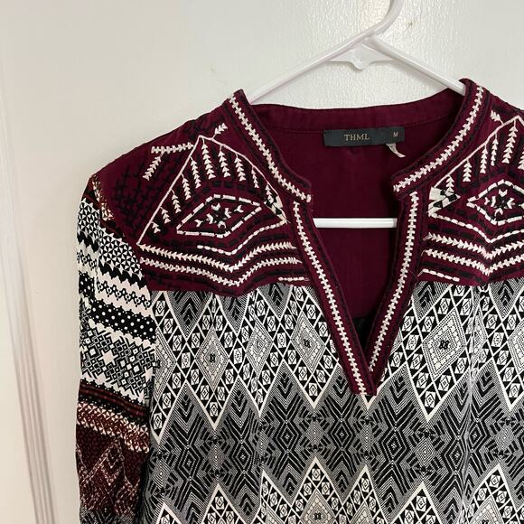 THML Boho Shift Dress Size Medium - Picture 2 of 9